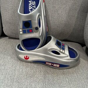 Star Wars R2D2 Sandals - Silver and Blue